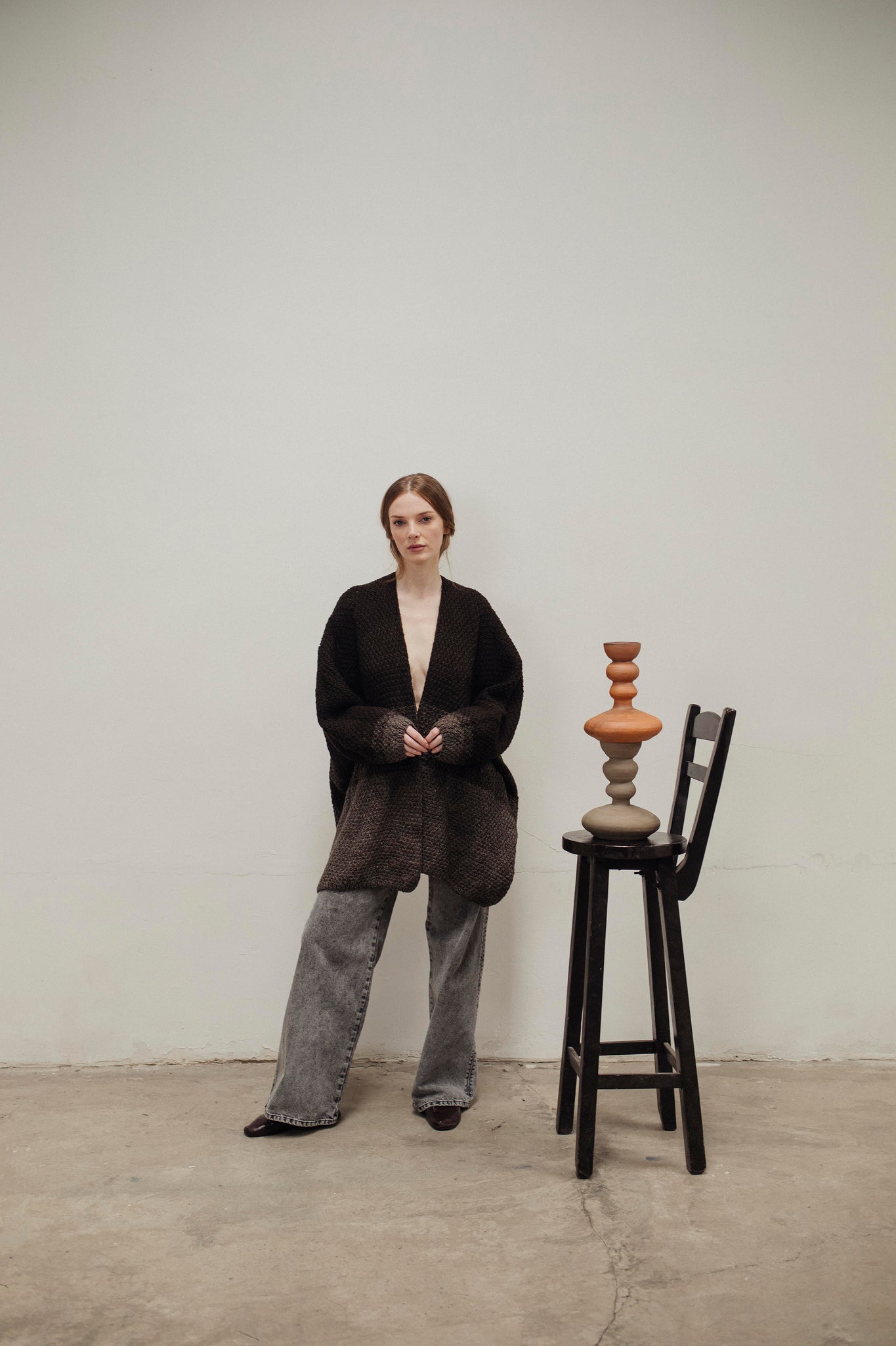 SACO PUNTO CHOCOLATE DEGRADÉ