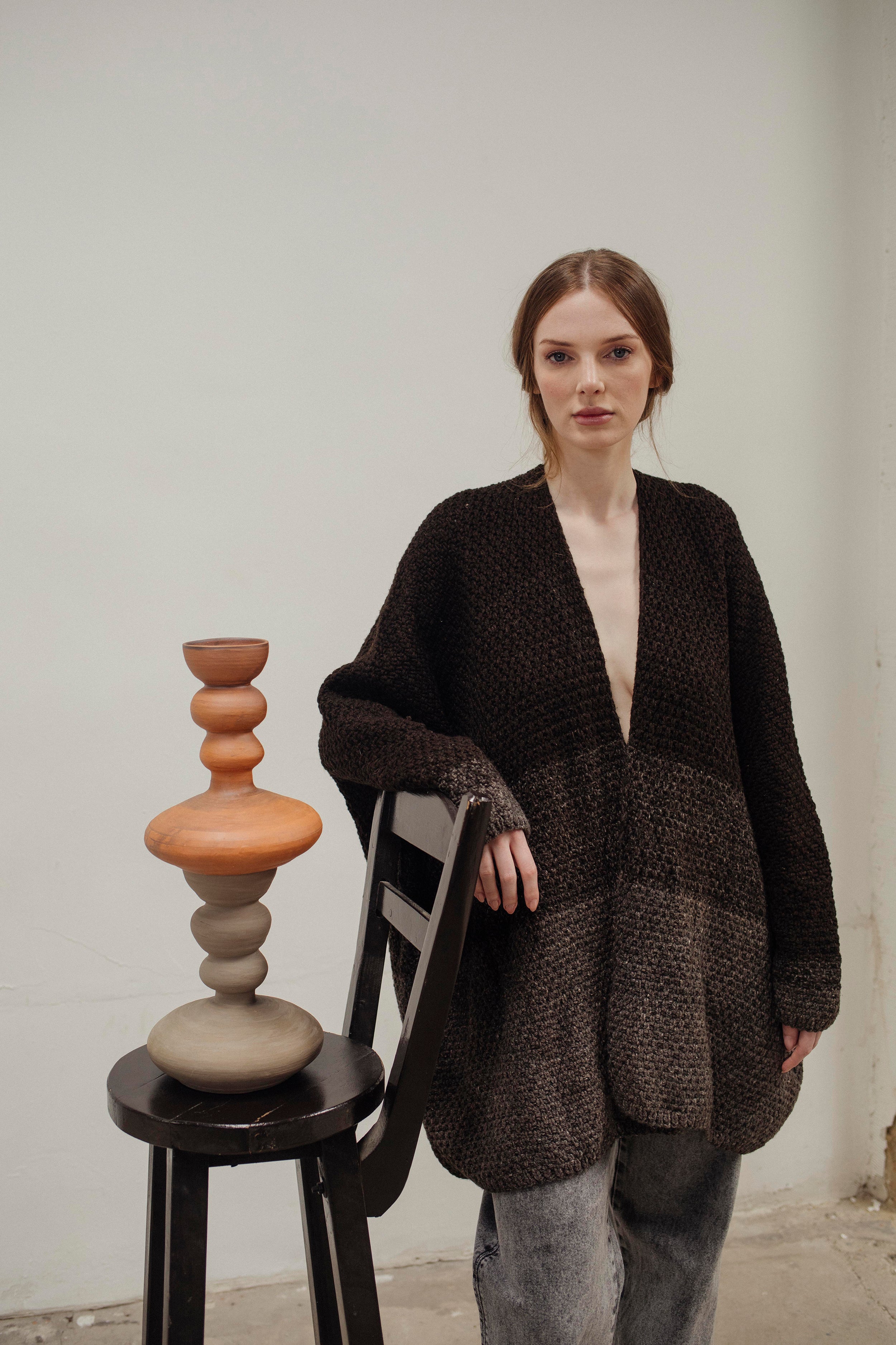 SACO PUNTO CHOCOLATE DEGRADÉ