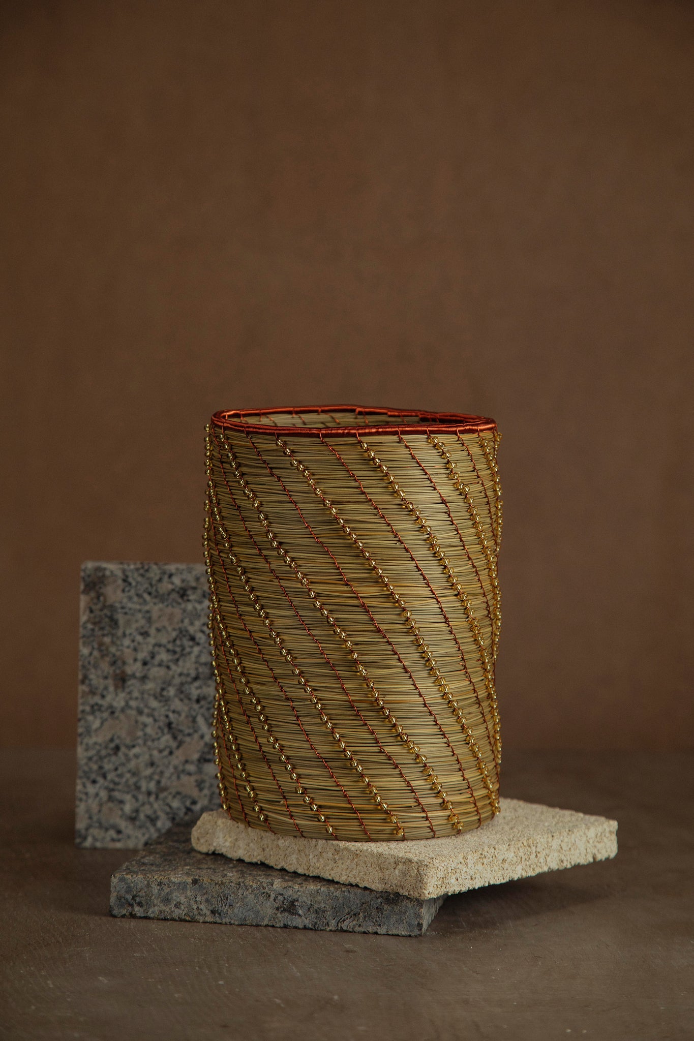 CANASTO NATURAL CON COBRE II